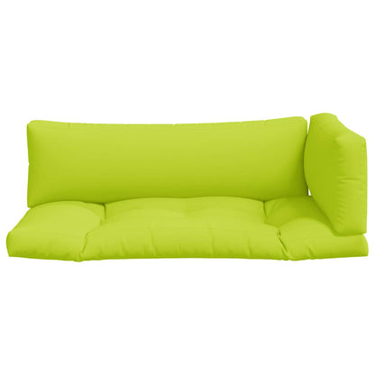 vidaXL Pallet Cushions 3 pcs Bright Green Fabric 4
