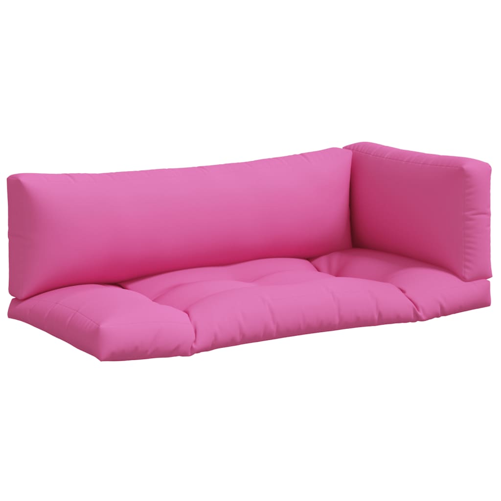 vidaXL Pallet Cushions 3 pcs Pink Oxford Fabric 2