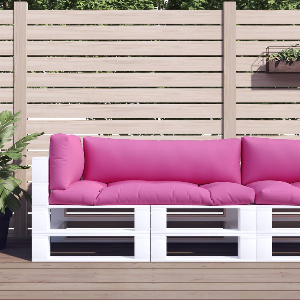 vidaXL Pallet Cushions 3 pcs Pink Oxford Fabric 1