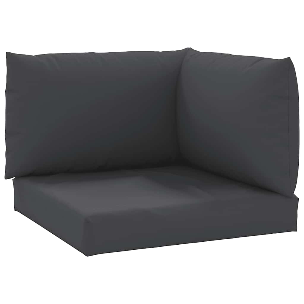 vidaXL Pallet Cushions 3 pcs Black Oxford Fabric 2
