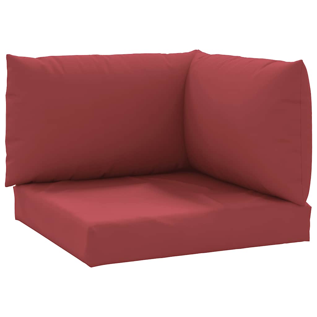 vidaXL Pallet Cushions 3 pcs Wine Red Oxford Fabric 2