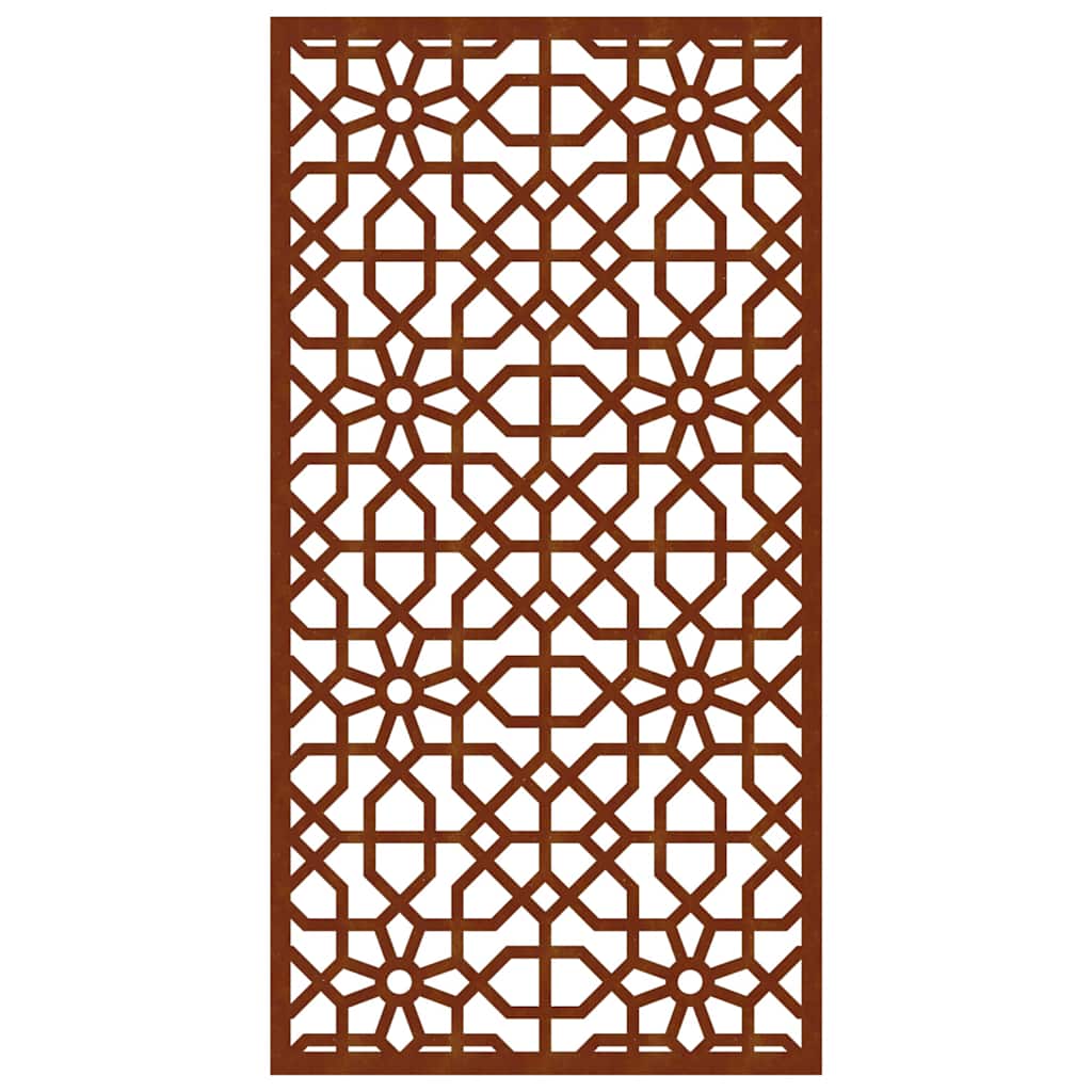 vidaXL Garden Wall Decoration 105x55 cm Corten Steel Moorish Design 4