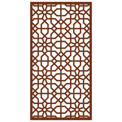 vidaXL Garden Wall Decoration 105x55 cm Corten Steel Moorish Design 4