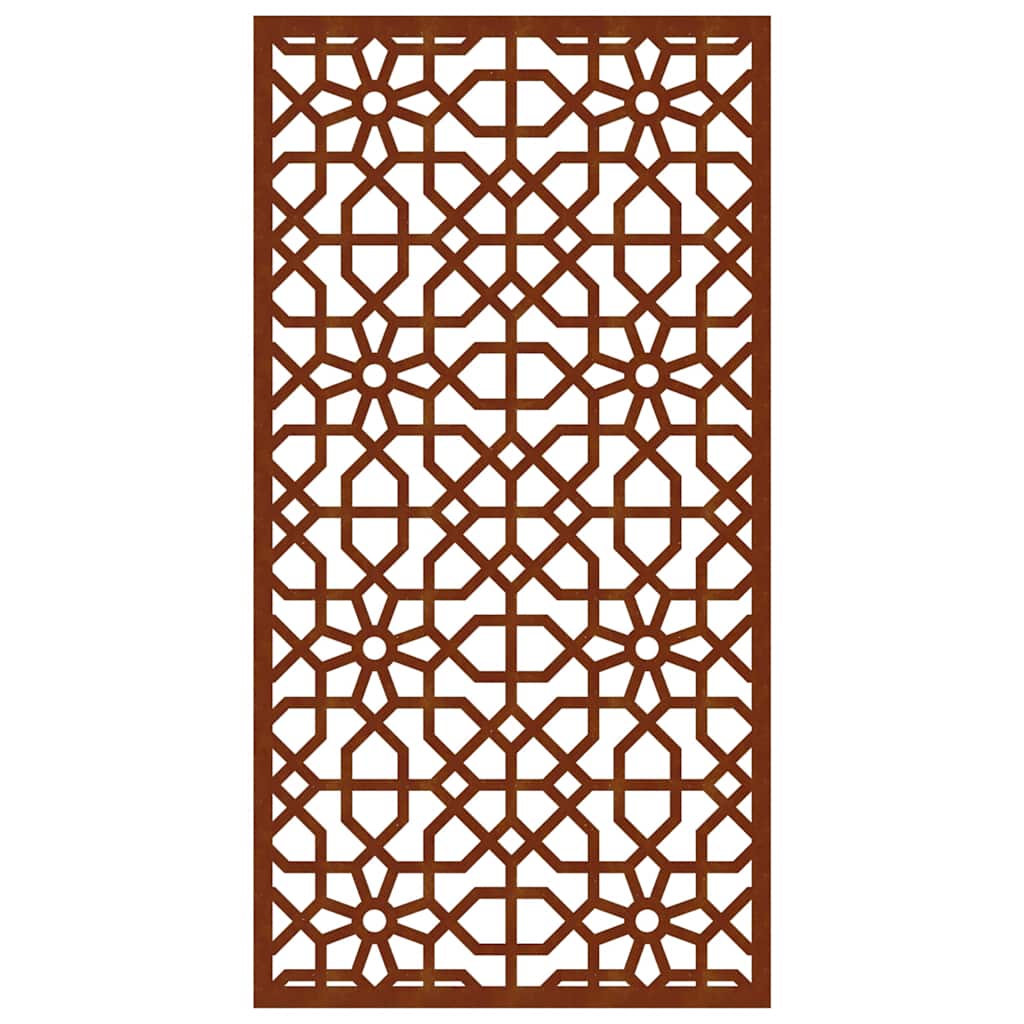 vidaXL Garden Wall Decoration 105x55 cm Corten Steel Moorish Design 5