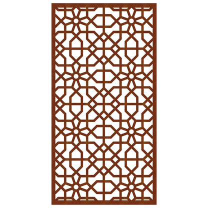 vidaXL Garden Wall Decoration 105x55 cm Corten Steel Moorish Design 5