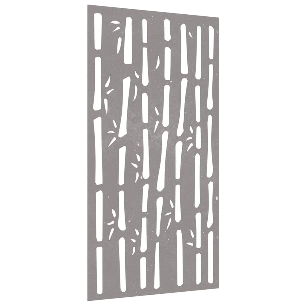 vidaXL Garden Wall Decoration 105x55 cm Corten Steel Bamboo Design 3
