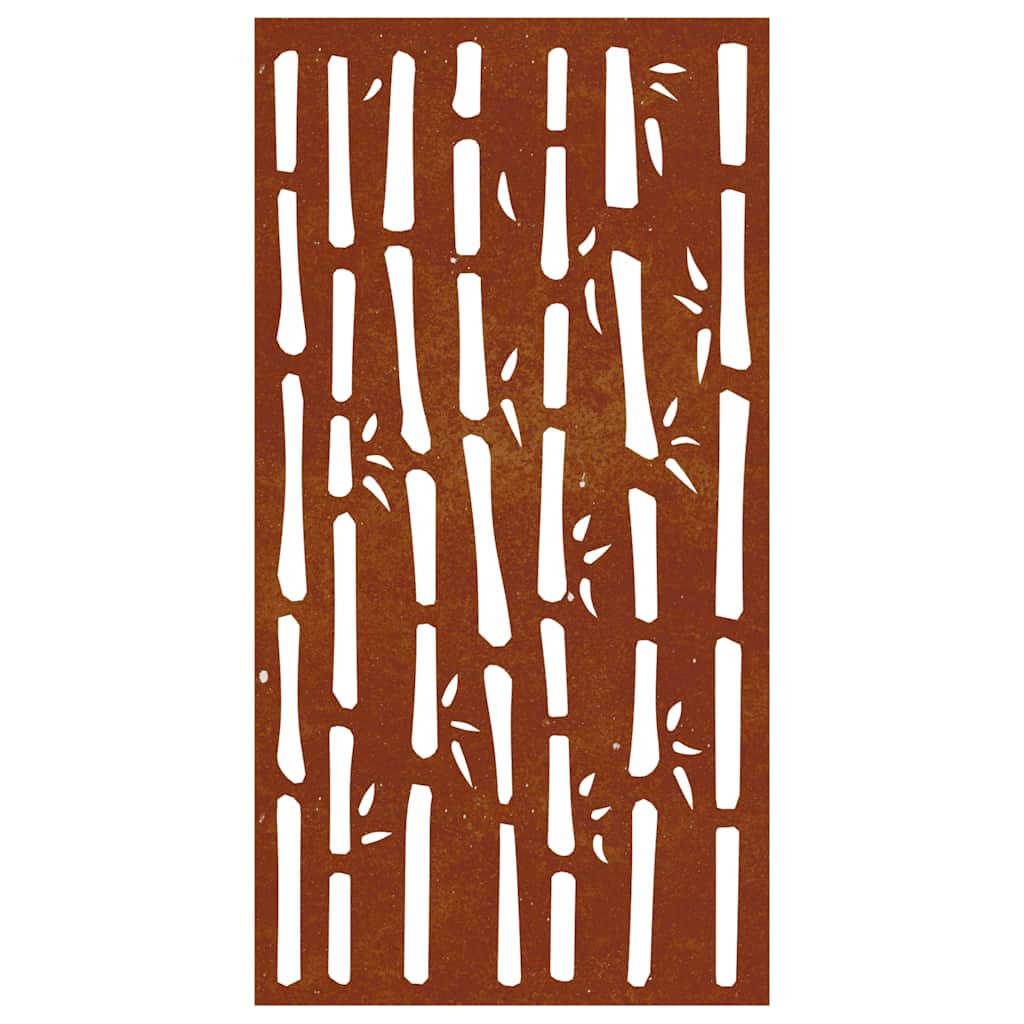 vidaXL Garden Wall Decoration 105x55 cm Corten Steel Bamboo Design 5