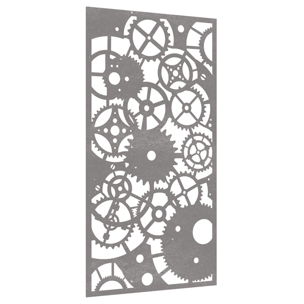 vidaXL Garden Wall Decoration 105x55 cm Corten Steel Gear Wheel Design 3