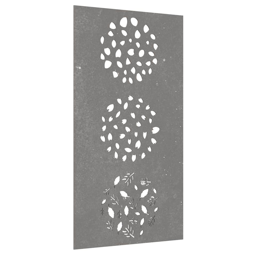 vidaXL Garden Wall Decoration 105x55 cm Corten Steel Leaf Design 3