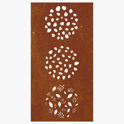 vidaXL Garden Wall Decoration 105x55 cm Corten Steel Leaf Design 4