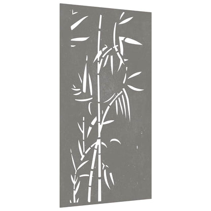 vidaXL Garden Wall Decoration 105x55 cm Corten Steel Bamboo Design 3