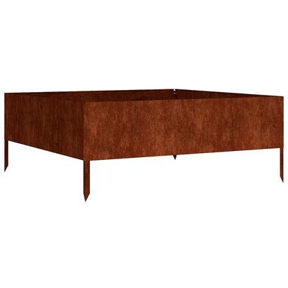 vidaXL Garden Raised Bed 100x100x41 cm Corten Steel 2
