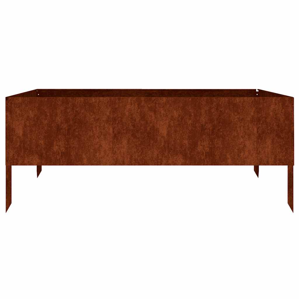vidaXL Garden Raised Bed 100x100x41 cm Corten Steel 3