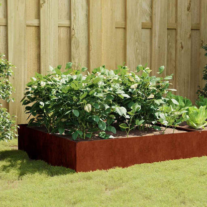 vidaXL Garden Raised Bed 100x100x41 cm Corten Steel 1
