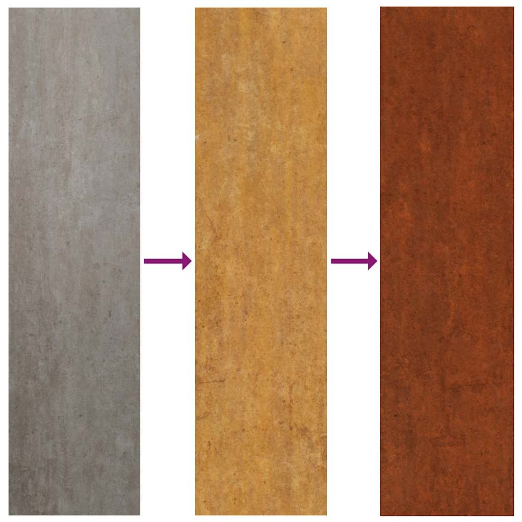 vidaXL Planter 40x40x80 cm Corten Steel 6