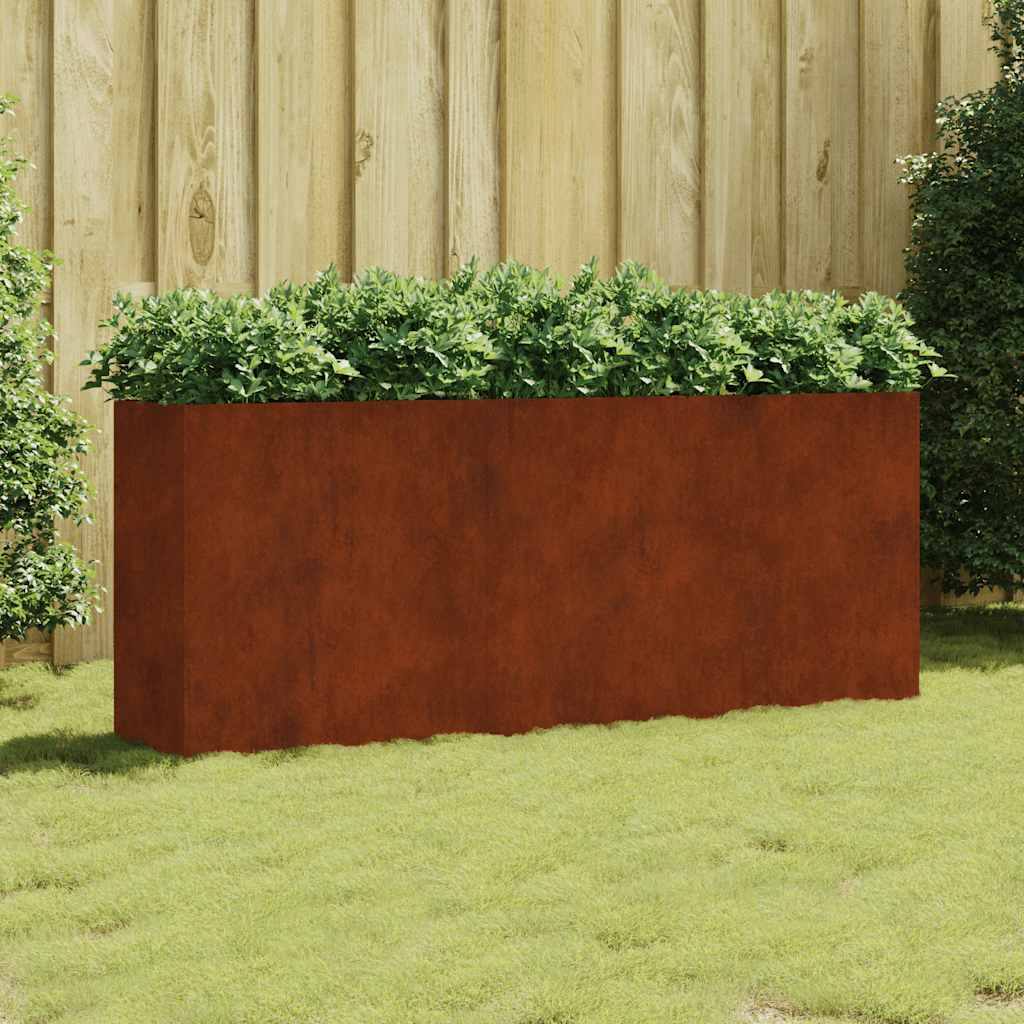 Garden Raised Bed Corten Steel Height 80 cm 200 cm 40 cm