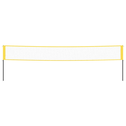 vidaXL Badminton Net Yellow and Black 600x155 cm PE Fabric 3