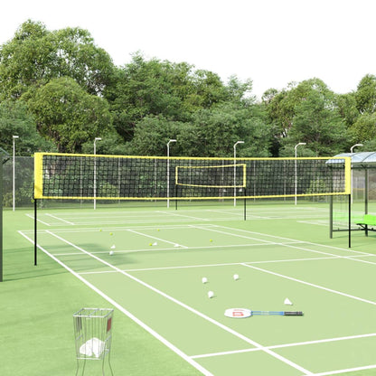 vidaXL Badminton Net Yellow and Black 600x155 cm PE Fabric 1