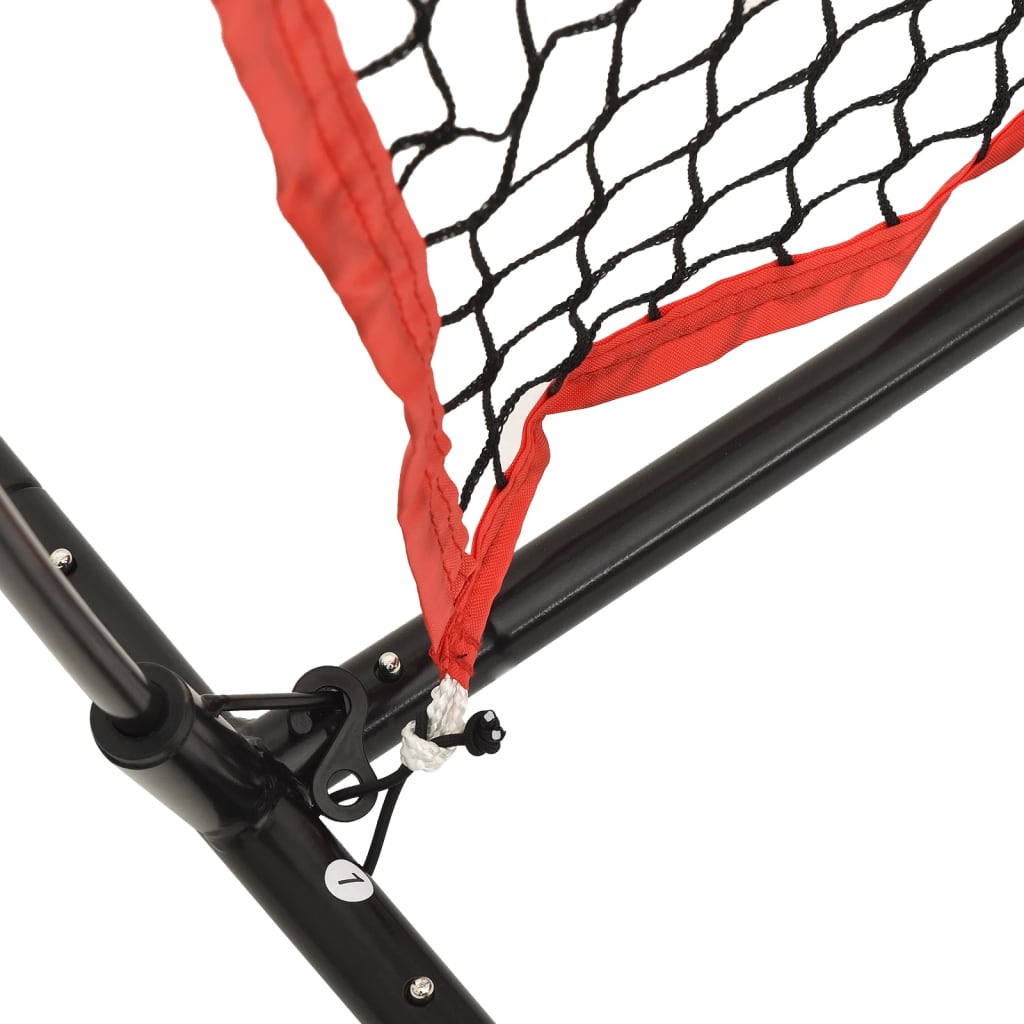 vidaXL Portable Baseball Net Black and Red 183x105x183 cm Polyester 6