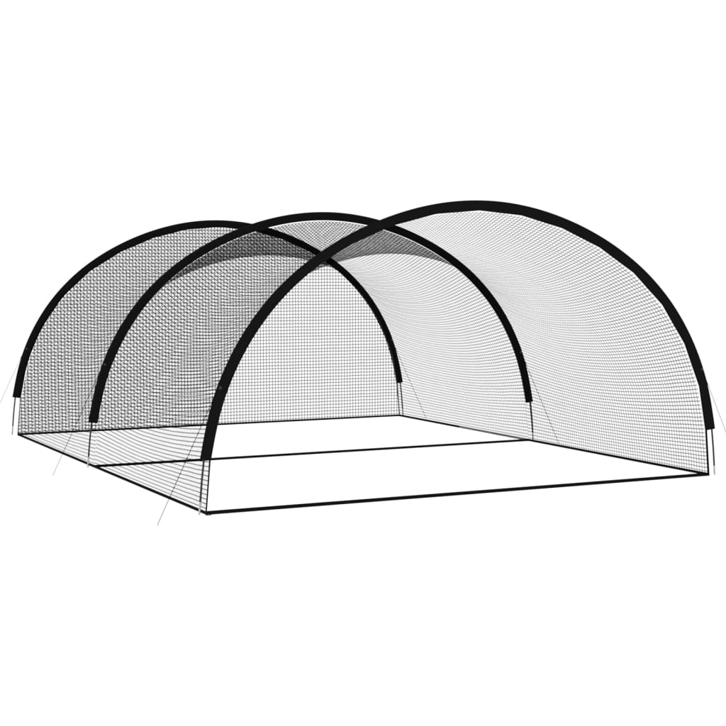 Baseball Batting Cage Net Black Polyester 600 x 400 x 250 cm