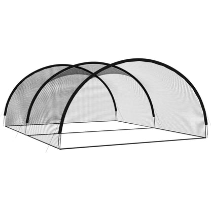Baseball Batting Cage Net Black Polyester 600 x 400 x 250 cm