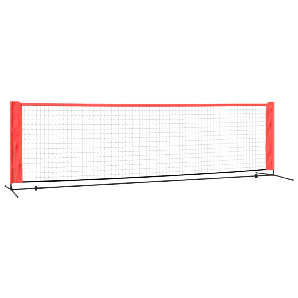 vidaXL Tennis Net Black and Red 300x100x87 cm Polyester 2