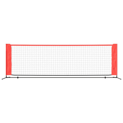 vidaXL Tennis Net Black and Red 300x100x87 cm Polyester 3