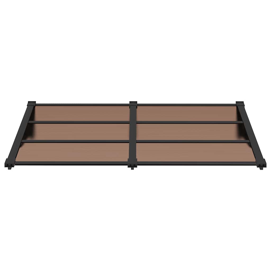 vidaXL Door Canopy Black 152,5x90 cm Polycarbonate 3