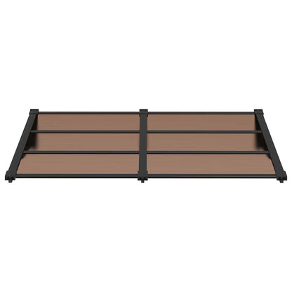 vidaXL Door Canopy Black 152,5x90 cm Polycarbonate 3