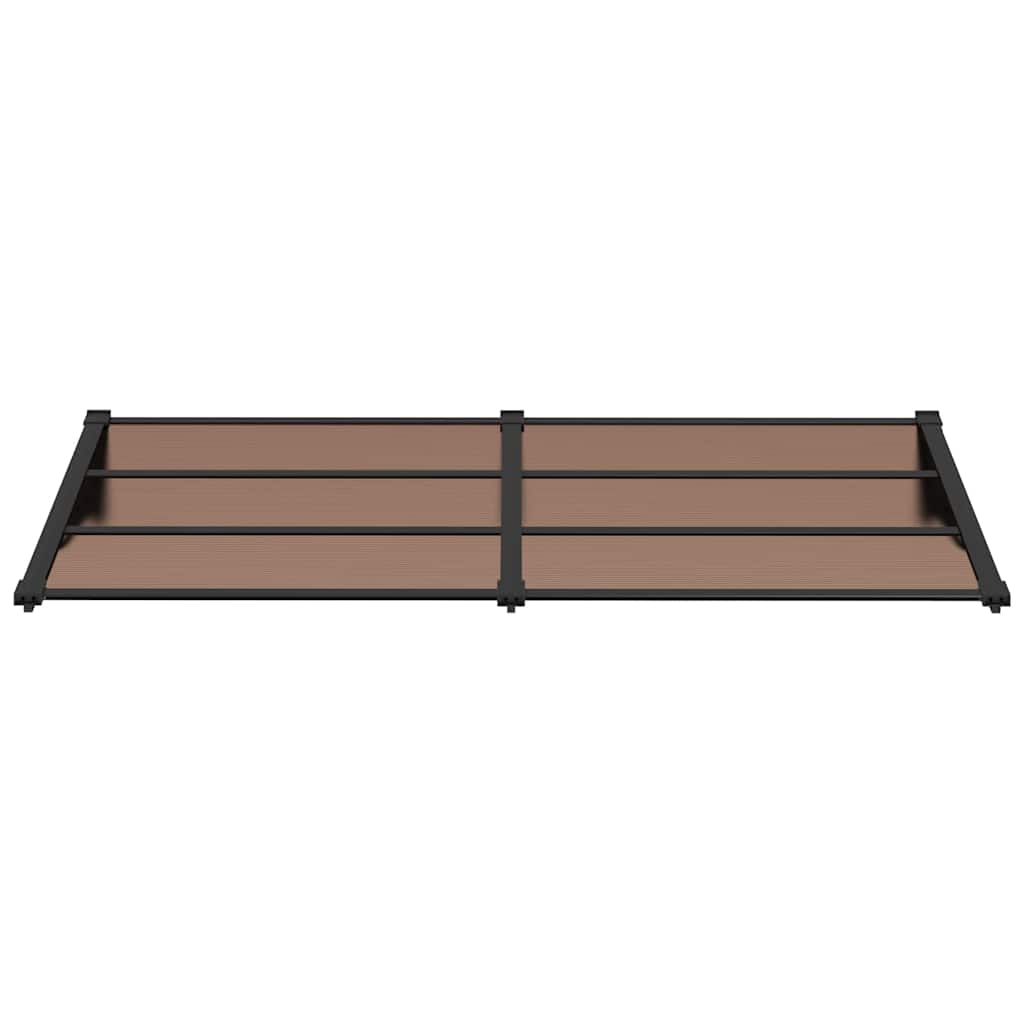 vidaXL Door Canopy Black 199x90 cm Polycarbonate 3