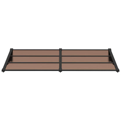 vidaXL Door Canopy Black 199x90 cm Polycarbonate 3