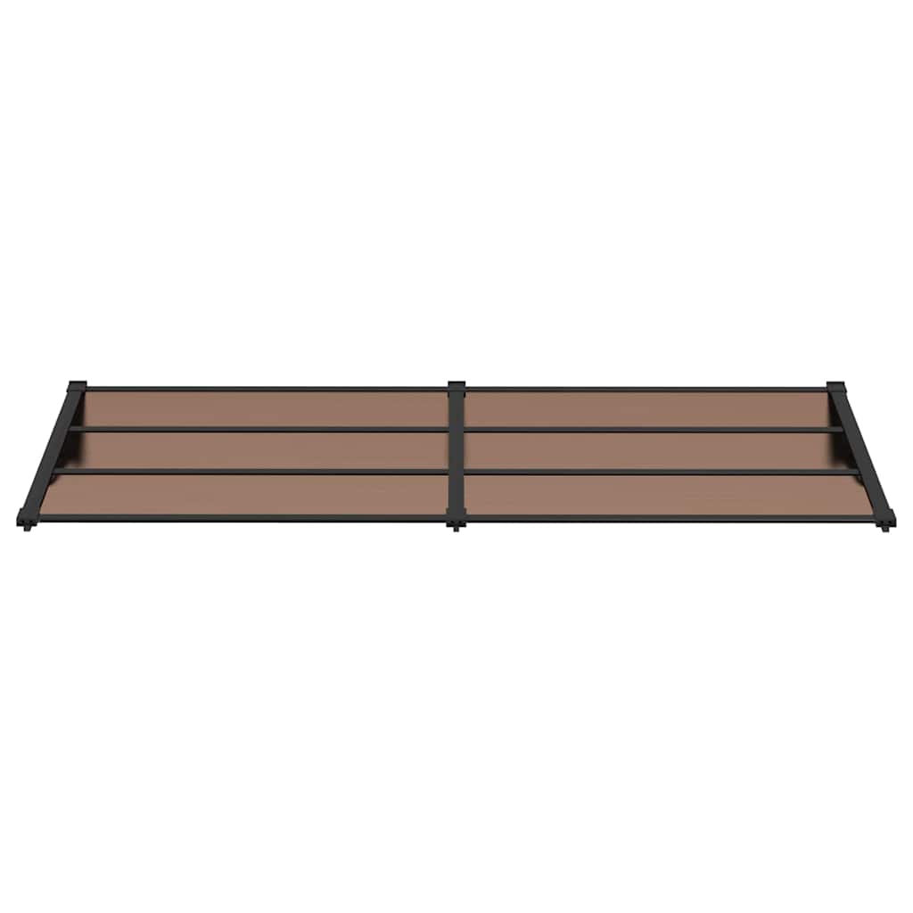 vidaXL Door Canopy Black 239x90 cm Polycarbonate 3