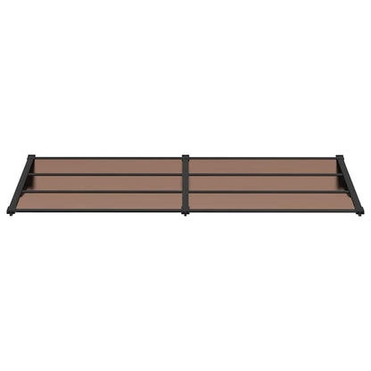 vidaXL Door Canopy Black 239x90 cm Polycarbonate 3