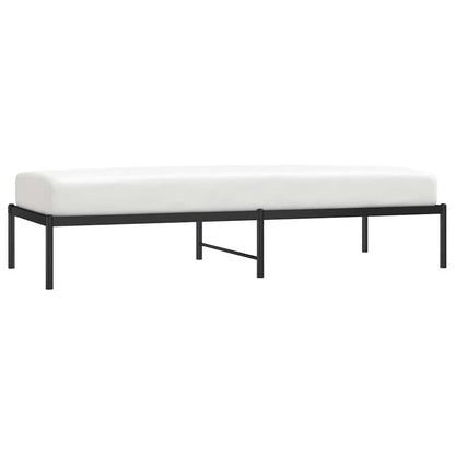 vidaXL Metal Bed Frame without Mattress Black 75x190cm 4