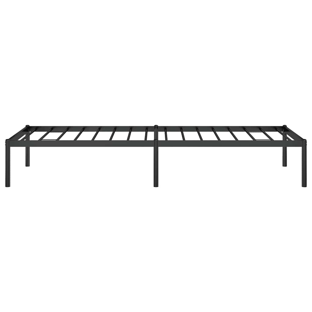 vidaXL Metal Bed Frame without Mattress Black 75x190cm 6
