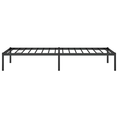 vidaXL Metal Bed Frame without Mattress Black 75x190cm 6