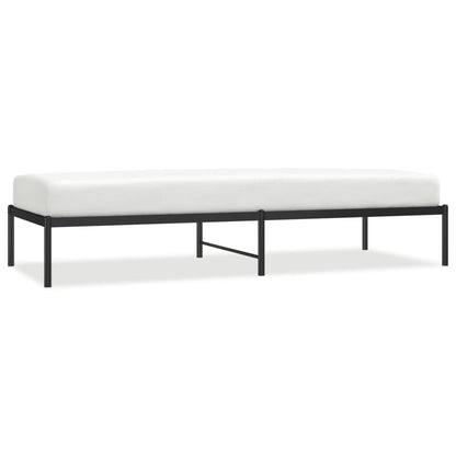 vidaXL Metal Bed Frame without Mattress Black 80x200cm 2