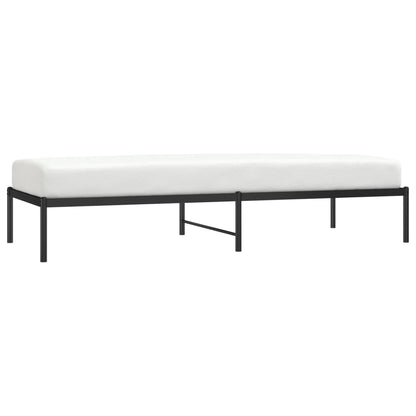 vidaXL Metal Bed Frame without Mattress Black 80x200cm 4