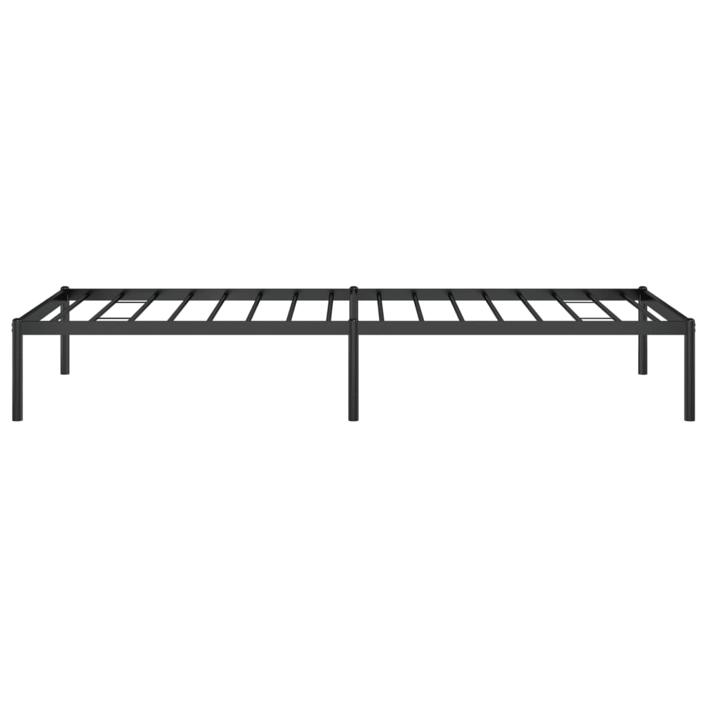 vidaXL Metal Bed Frame without Mattress Black 80x200cm 6