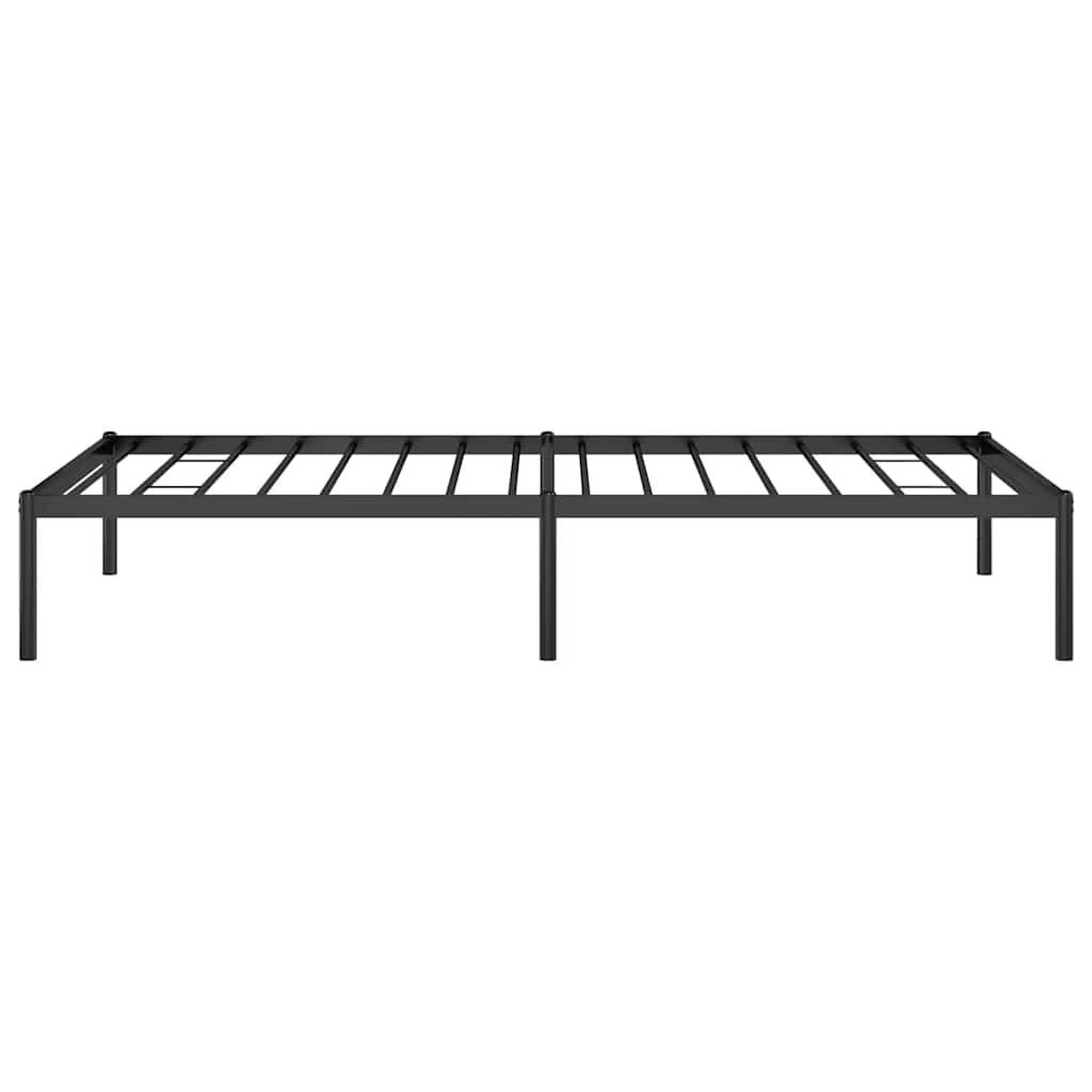 vidaXL Metal Bed Frame without Mattress Black 90x190cm 6