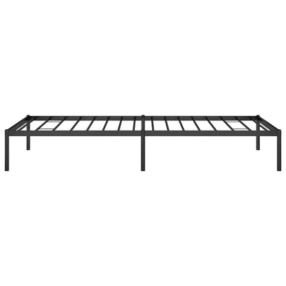vidaXL Metal Bed Frame without Mattress Black 90x200cm 6