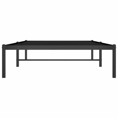 vidaXL Metal Bed Frame without Mattress Black 100x190cm 6
