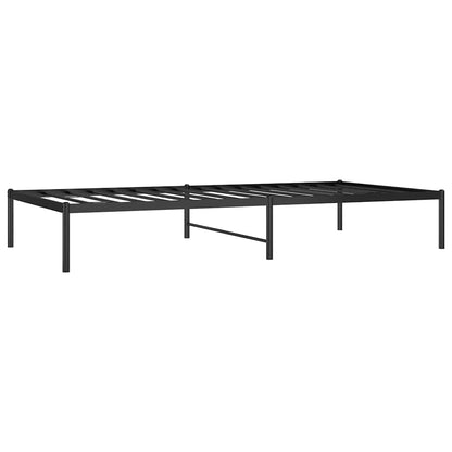 vidaXL Metal Bed Frame without Mattress Black 100x200cm 4