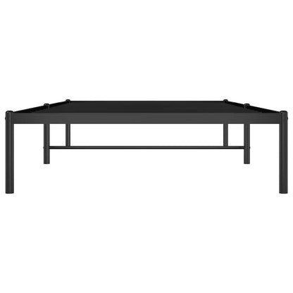 vidaXL Metal Bed Frame without Mattress Black 100x200cm 6