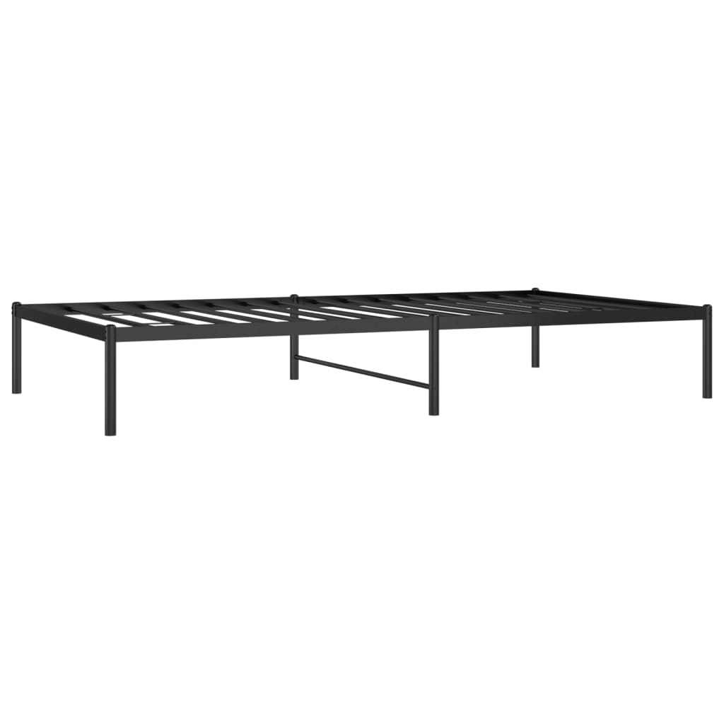 vidaXL Metal Bed Frame without Mattress Black 107x203cm 3