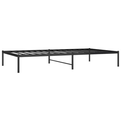 vidaXL Metal Bed Frame without Mattress Black 107x203cm 3
