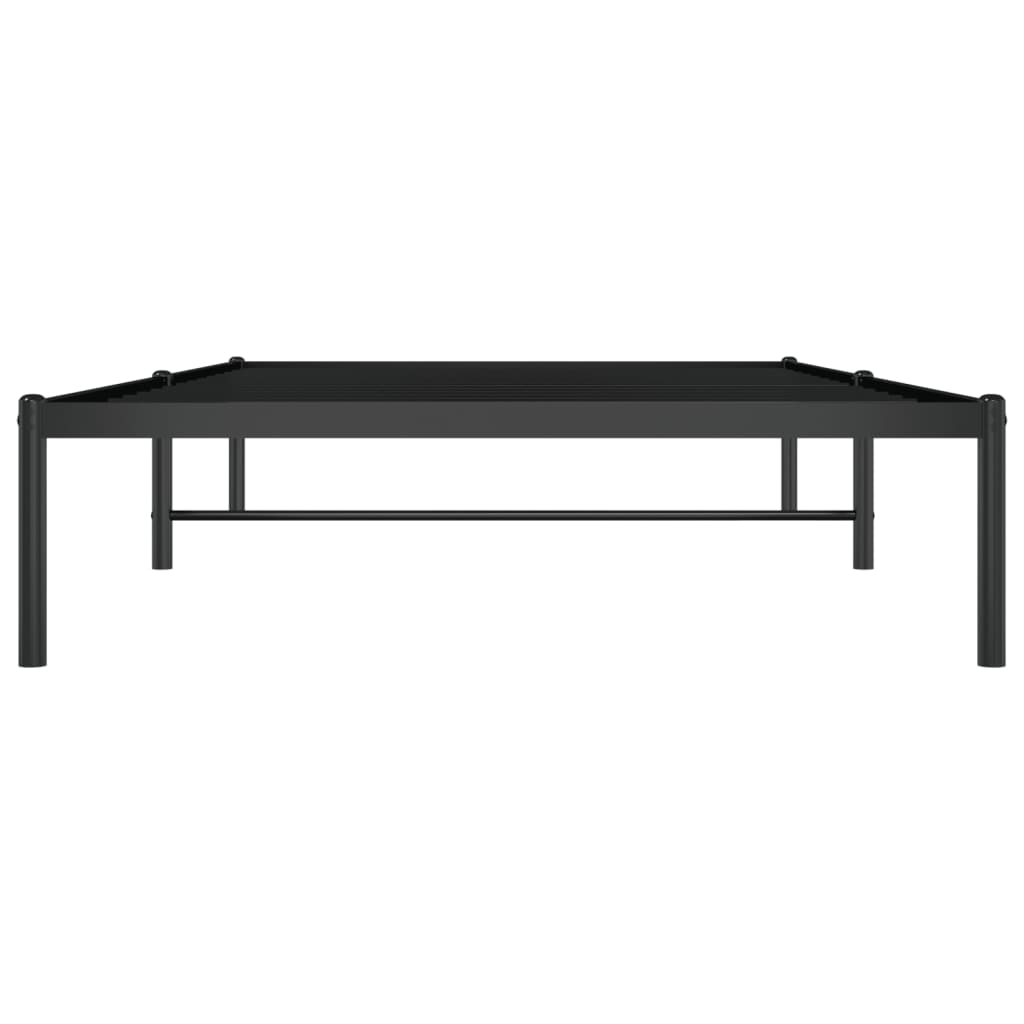 vidaXL Metal Bed Frame without Mattress Black 107x203cm 5