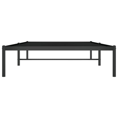 vidaXL Metal Bed Frame without Mattress Black 107x203cm 5