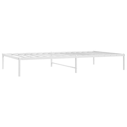 vidaXL Metal Bed Frame without Mattress White 75x190cm 3