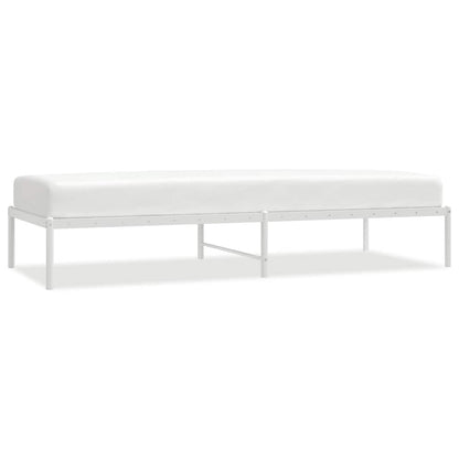 vidaXL Metal Bed Frame without Mattress White 80x200cm 2